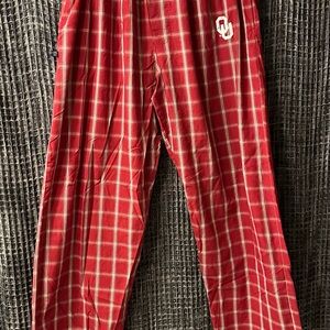 Red and White Checkered Pajama Pants .
